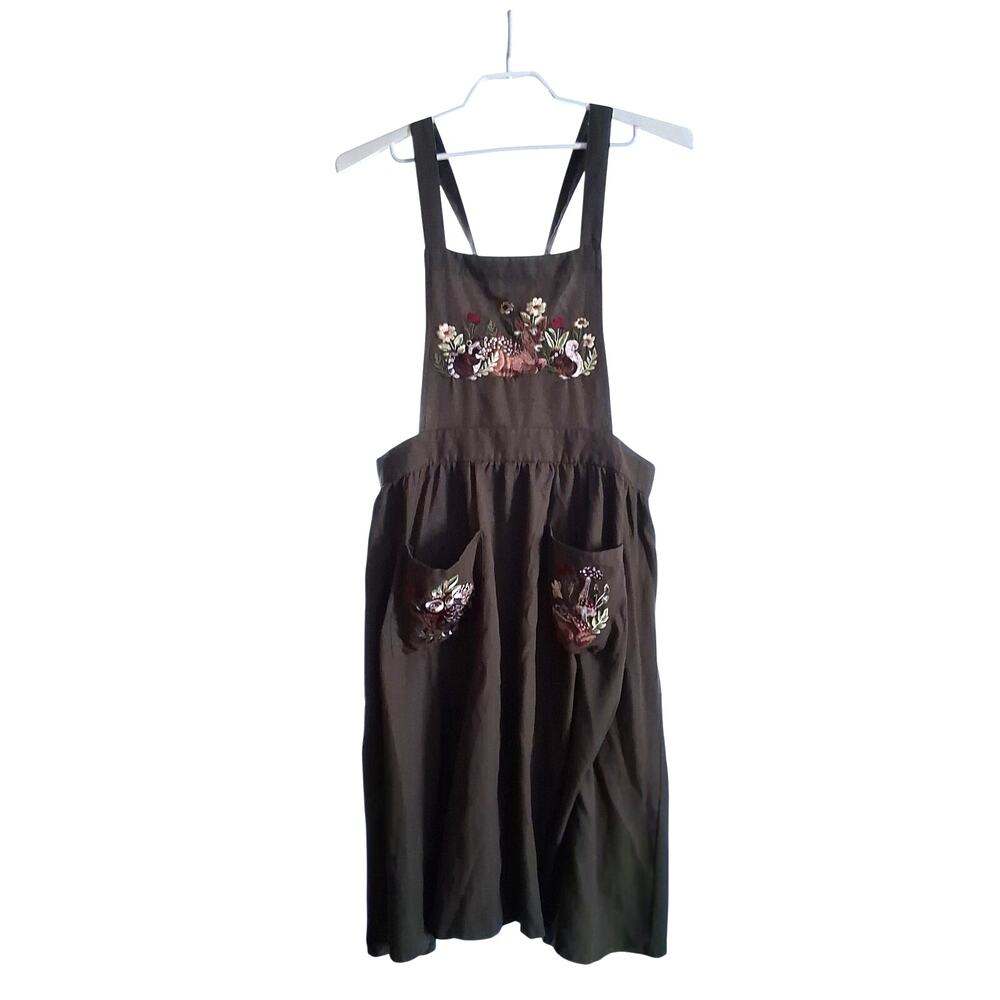 Thorn & Fable Hot Topic dress womens 2X 2 Woodland Animals embroidered skirtall
